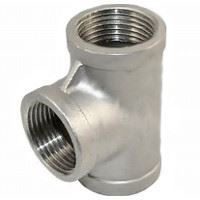 Picture of ¼ inch NPT Class 150 304 Stainless Steel Straight Tee