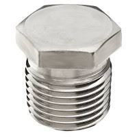 Picture of ¼ inch NPT Class 150 304 Stainless Steel hex head plug