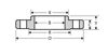 304 stainless steel class 150 slip on flange drawing