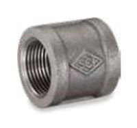 Picture of 2-1/2 inch NPT banded galvanized malleable iron full coupling