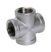 Picture of ⅛ inch NPT 316 stainless steel class 150 threaded cross