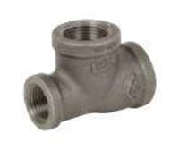 Picture of 1-1/4 x 1/2 x 1-1/4 inch NPT Class 150 Malleable Iron Reducing Tee 