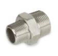 Picture of ½ X 3/8 inch NPT Hex Nipple 316 Stainless Steel