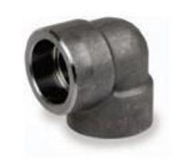 Picture of 2 inch 90 degree forged carbon steel socket weld elbow