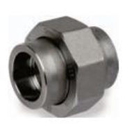 Picture of ¼ inch forged carbon steel socket weld union