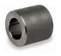 Picture of ½ inch forged carbon steel socket weld coupling