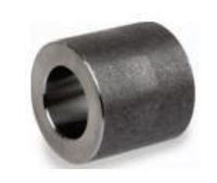 Picture of Class 3000 forged carbon steel socket weld reducing coupling 3/4 x 1/4  inch