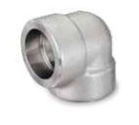 Picture of 2 inch 90 degree forged 316 stainless steel socket weld elbow