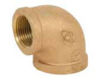 Picture of ¾ inch NPT Threaded Bronze 90 degree elbow