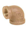 bronze 90 degree threaded reducing elbow