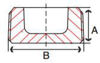 Picture of 1-1/2 inch NPT threaded bronze square countersunk head plug
