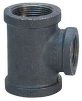 Picture of 3/4 x 3/4 x 1/4 inch NPT Class 150 Malleable Iron Reducing Tee