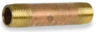 Picture of 1/2 inch NPT X 9 inch length schedule 40 BRASS NIPPLE