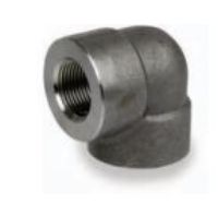 Picture of ¼ inch NPT forged carbon steel class 3000 threaded 90 degree elbow - MADE IN USA