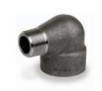 Picture of ¼ inch NPT forged carbon steel class 3000 threaded 90 degree street elbow - MADE IN USA