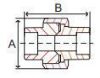 Picture of ½ inch forged carbon steel socket weld union - Made In USA