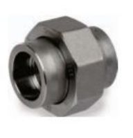 Picture of 1 inch forged carbon steel socket weld union - Made In USA