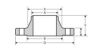Picture of ¾ inch Weld Neck Class 150 Schedule 10S 304 Stainless Steel Flanges