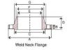 Picture of 8 inch Weld Neck Class 300 Schedule 40S 316 Stainless Steel Flanges