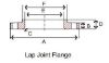 Picture of 10 inch Class 150 Lap Joint 316 Stainless Steel Flange