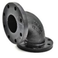 Picture of 2 inch Flanged Short Radius 90 Degree Elbow in Ductile Iron