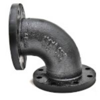 Picture of 4 inch Flanged Long Radius 90 Degree Elbow in Ductile Iron