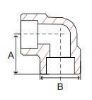 Picture of 1 inch 90 degree forged carbon steel class 6000 socket weld elbow