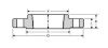 Picture of 1 ½ inch Threaded Class 150 Carbon Steel Flat Face Flange