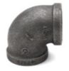 Picture of ½ inch NPT class 300 threaded 90 deg malleable iron elbow