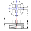 5 threaded malleable iron class 150 bar plug line drawing