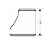 Picture of 1 x ½ inch Schedule 40S 316 Stainless Steel Eccentric Reducer